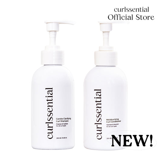 Curlssentials Gentle Clarifying Curl Shampoo 250ml and Moisturizing Curl Conditioner 225ml Bundle