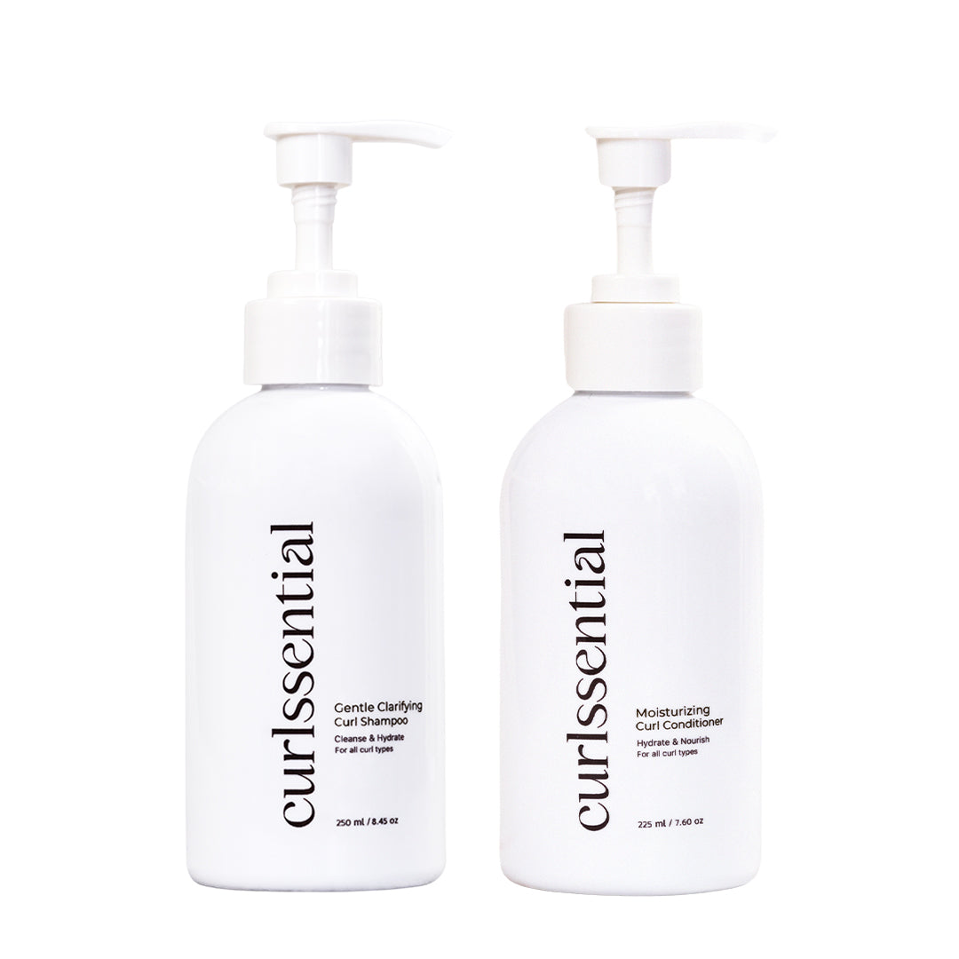 Curlssentials Gentle Clarifying Curl Shampoo 250ml and Moisturizing Curl Conditioner 225ml Bundle